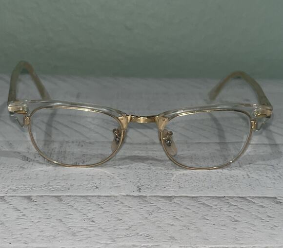 Ray-Ban Other - Ray-Ban Clubmaster Eyeglasses RB 5154 5762 Transparent Gold 49-21 Frames Only‼️